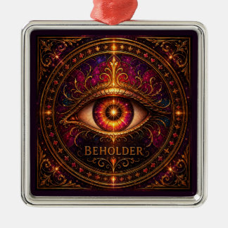 BEHOLDER Premium Square Ornament