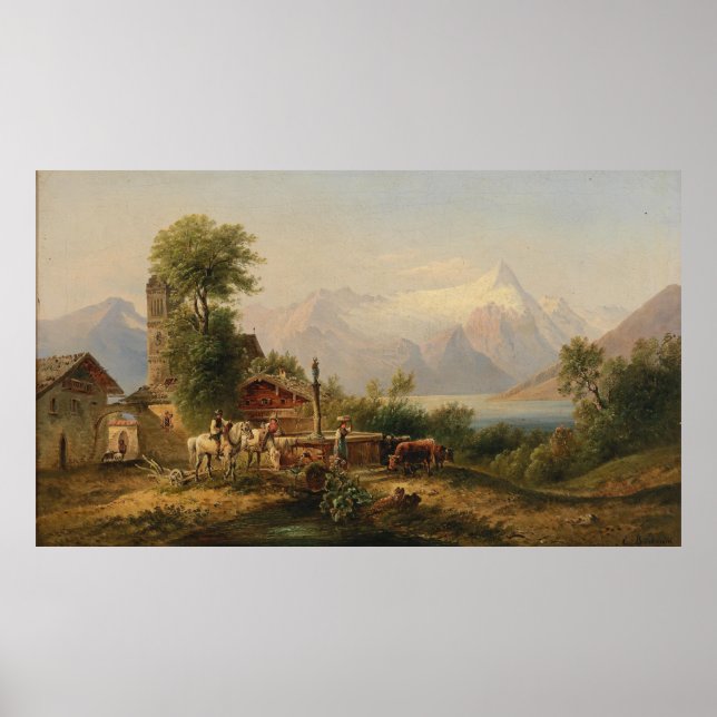 Bei Zell am See – Emil Barbarini Poster (Front)