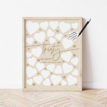 Beige 30 Reasons We Love You Hearts Birthday