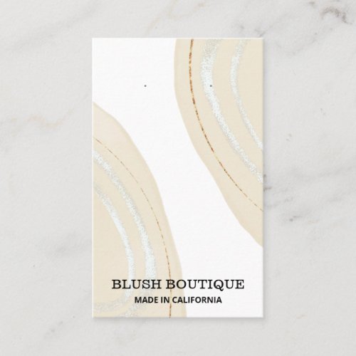 Beige Abstract Earring Cards