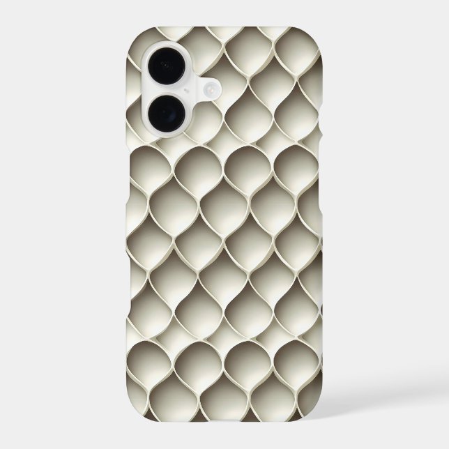Beige Abstract Pattern Case-Mate iPhone Case (Back)