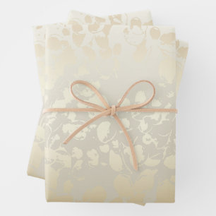 Beige Abstract Watercolor Marble Pattern Wrapping Paper Sheets