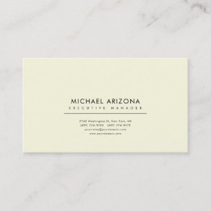 Beige & Almond Minimalist Plain Premium Silk Business Card