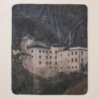BEIGE AND BLACK CONCRETE HOUSE SHERPA BLANKET