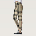 Beige And Black Plaid Designer Look Leggings<br><div class="desc">Style: Leggings Style and comfort make these the perfect pair of leggings. Custom-made with care; each pair is printed before being sewn, allowing for fun designs on every square inch. These leggings won't lose their shape so get comfy and look cool with your own unique pair. Due to the cut-and-sew...</div>