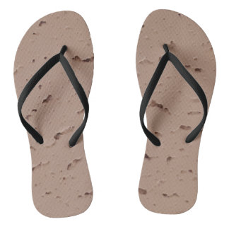 Beige and Black Stylish Flip Flops