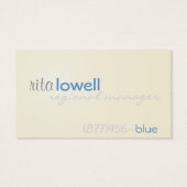 Beige and Blue (Back)