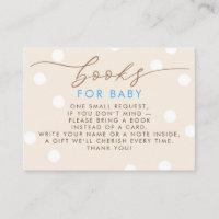 Beige and Blue Books For Baby Request