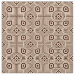 Beige And Brown Geometric Shapes Fabric