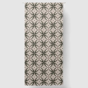 Beige and Brown Retro circular shapes Blackout Curtains