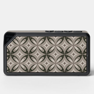 Beige and Brown Retro circular shapes Bluetooth Speaker