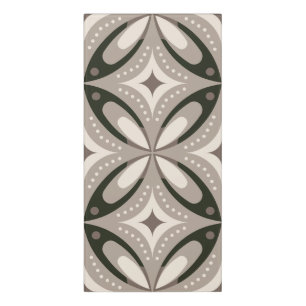Beige and Brown Retro circular shapes Door Sign