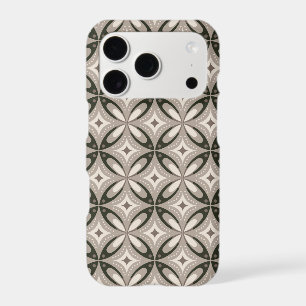 Beige and Brown Retro circular shapes iPhone 17 Pro Case