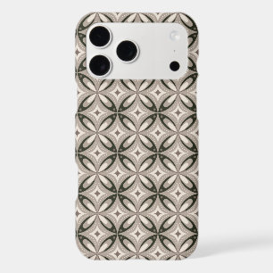 Beige and Brown Retro circular shapes iPhone 17 Pro Max Case