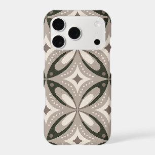 Beige and Brown Retro circular shapes iPhone 17 Pro Case