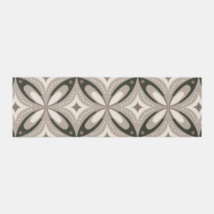 Beige and Brown Retro circular shapes Outdoor Rug