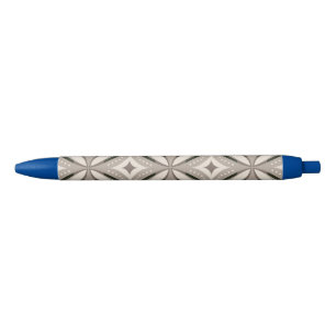 Beige and Brown Retro circular shapes Pen