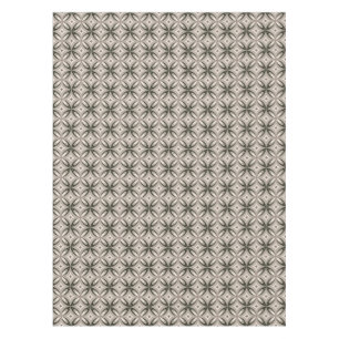 Beige and Brown Retro circular shapes Tablecloth