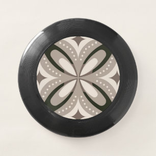 Beige and Brown Retro circular shapes Wham-O Frisbee