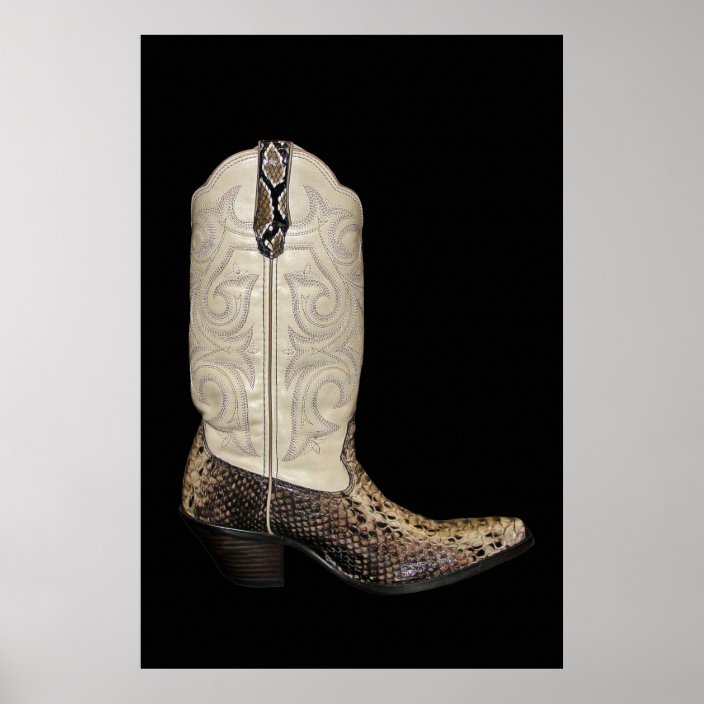 grey snakeskin cowboy boots