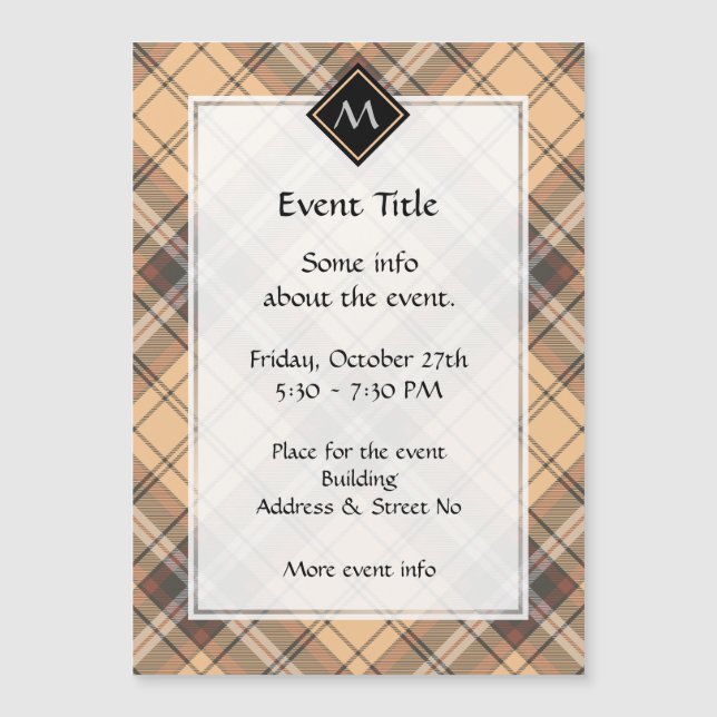 Beige and Brown Tartan (Front)