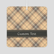 Beige and Brown Tartan Air Freshener
