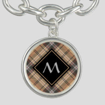 Beige and Brown Tartan Bracelet