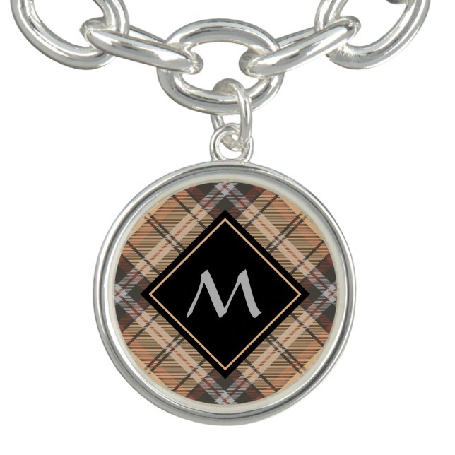 Beige and Brown Tartan Bracelet (Design)