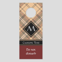 Beige and Brown Tartan Door Hanger