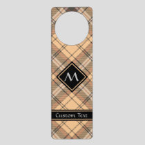 Beige and Brown Tartan Door Hanger