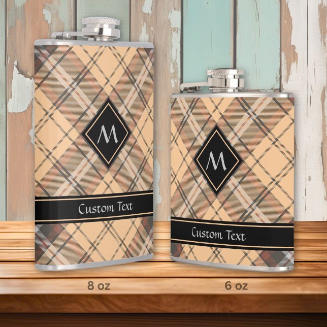 Beige and Brown Tartan Flask (Creator Uploaded)