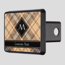 Beige and Brown Tartan Hitch Cover