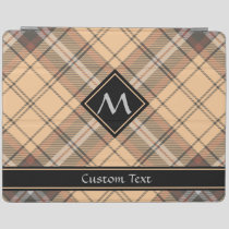 Beige and Brown Tartan iPad Smart Cover