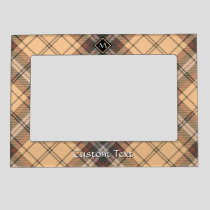 Beige and Brown Tartan Magnetic Frame