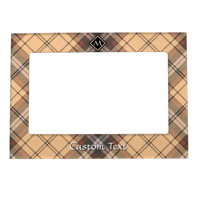 Beige and Brown Tartan Magnetic Frame (Front)