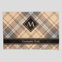 Beige and Brown Tartan Pillow Case