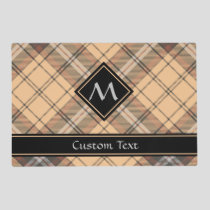 Beige and Brown Tartan Placemat