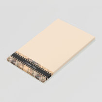 Beige and Brown Tartan Post-it Notes