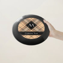 Beige and Brown Tartan Wham-O Frisbee