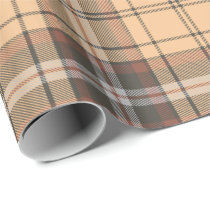 Beige and Brown Tartan Wrapping Paper