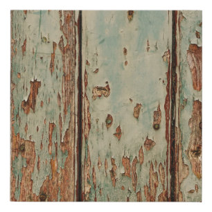 Beige and brown wooden board faux canvas print