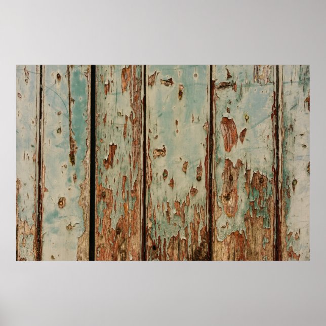 Beige and brown wooden board poster (Front)