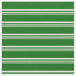[ Thumbnail: Beige and Dark Green Lines/Stripes Pattern Fabric ]