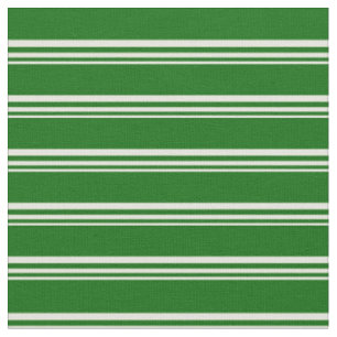 Beige and Dark Green Lines/Stripes Pattern Fabric