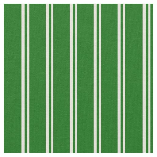Beige and Dark Green Stripes/Lines Pattern Fabric