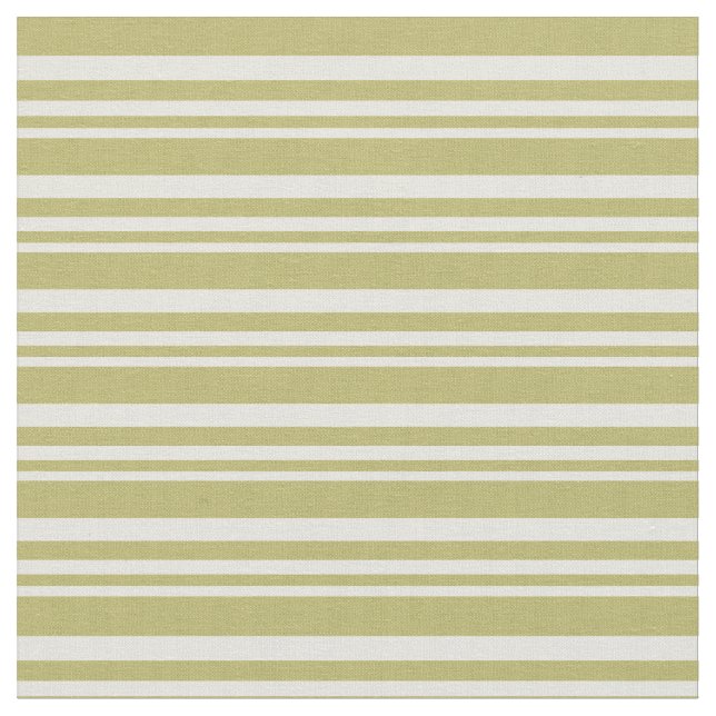 Beige and Dark Khaki Colored Pattern Fabric (Close Up)