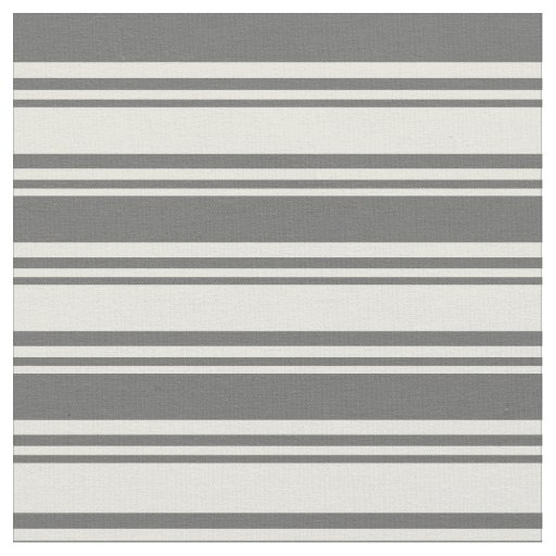 Beige and Dim Grey Lines Fabric