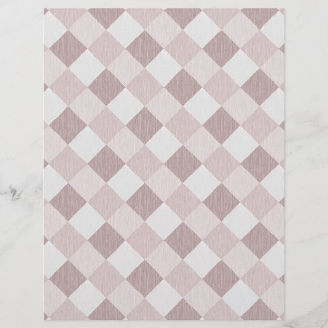 Beige and Gray Geometric Patchwork Pattern Oblique Flyer (Front)