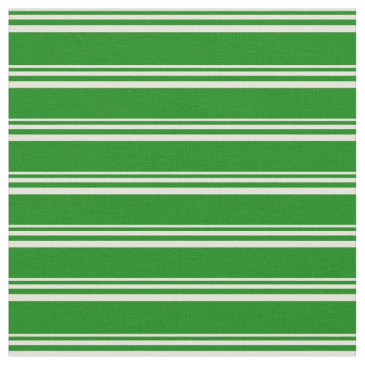 Beige and Green Striped Pattern Fabric