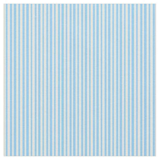 Beige and Light Sky Blue Stripes Fabric